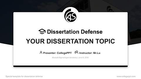 Albstadt-Sigmaringen University Graduation Thesis Defense PPT Template
