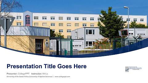University of the Saxon Police (University of Applied Sciences) Course/Courseware Creation PPT Template