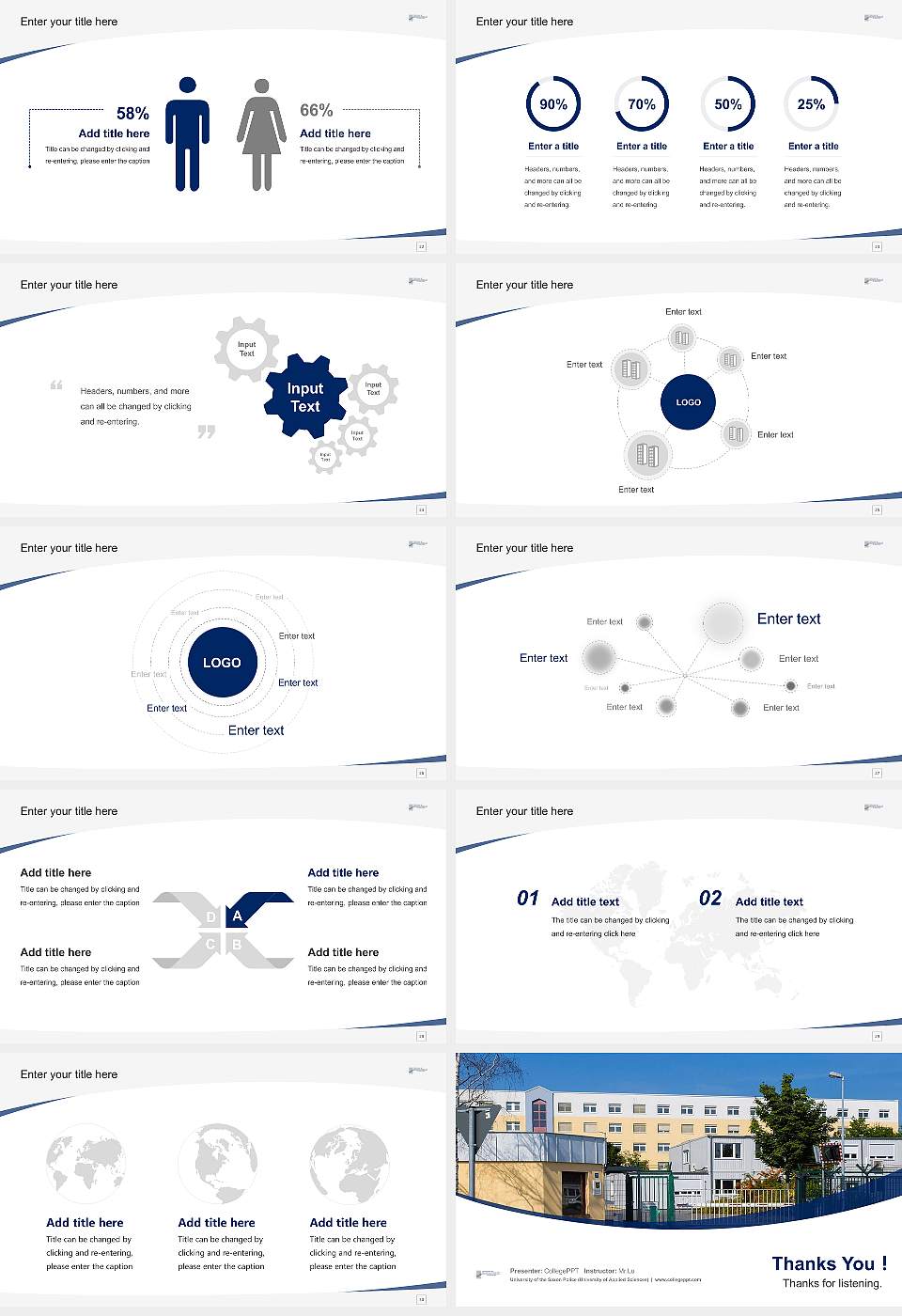 University of the Saxon Police (University of Applied Sciences) Course/Courseware Creation PPT Template16:9 ratio PPT effect preview image4