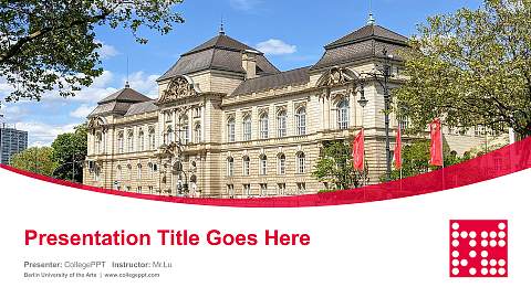 Berlin University of the Arts Course/Courseware Creation PPT Template