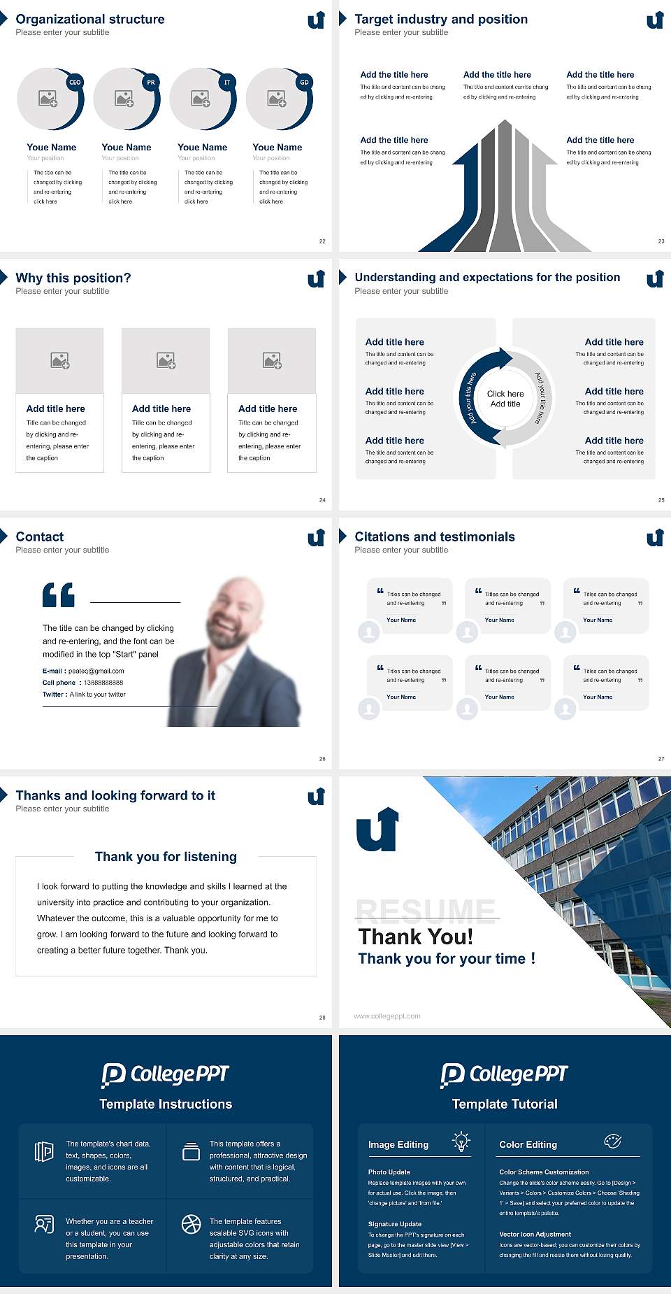 University of Siegen – Paul-Bonatz-Straße campus Resume PPT Template4:3 ratio PPT effect preview image4