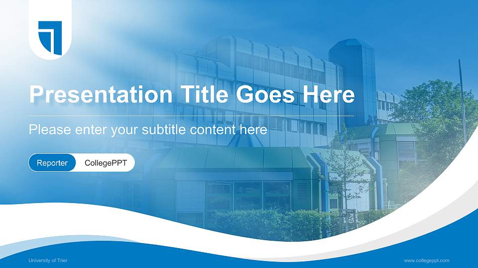 University of Trier Lecture Sharing and Networking Event PPT Template16:9 ratio PPT effect preview image