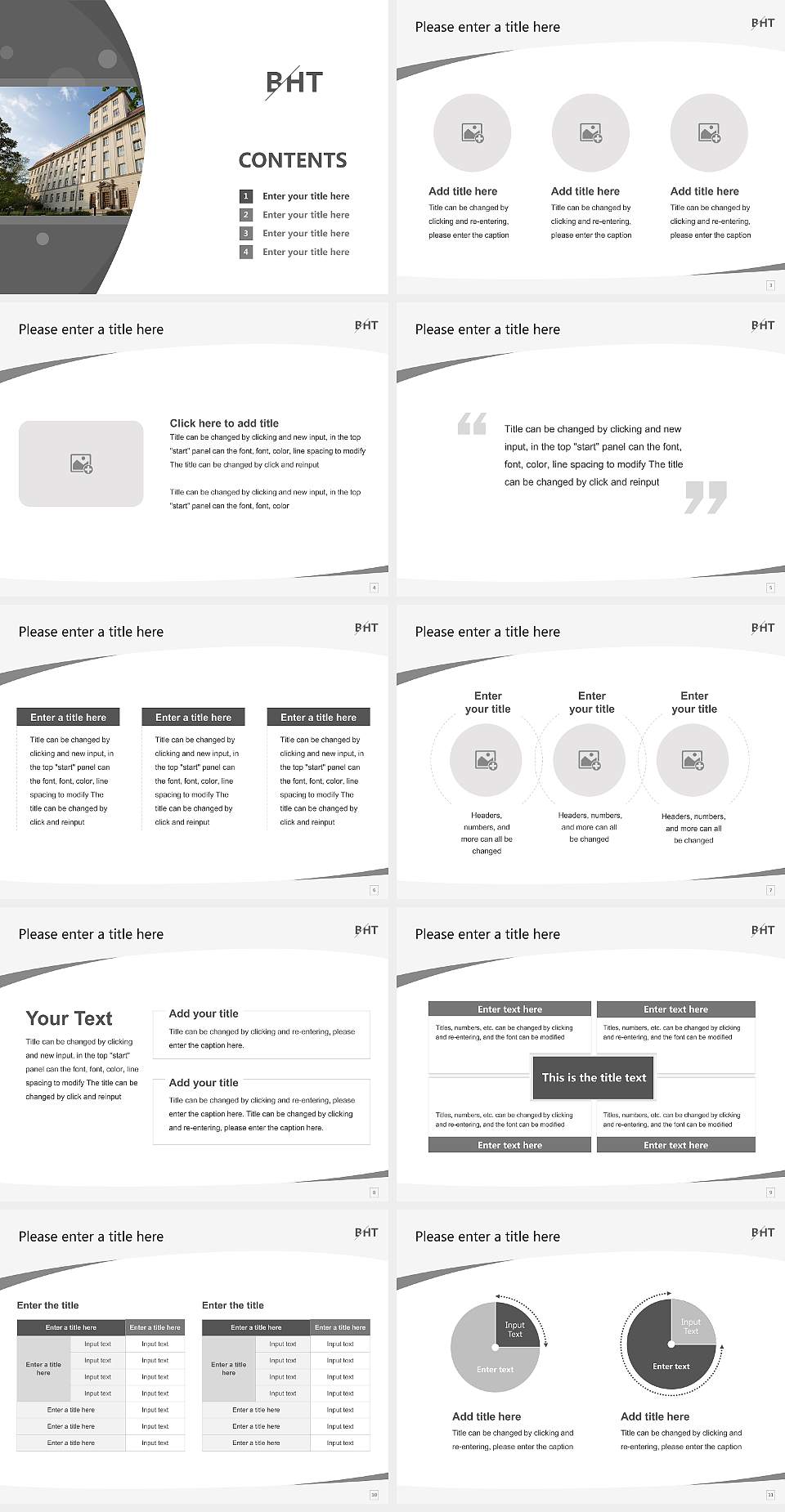 Berlin University of Applied Sciences and Technology Course/Courseware Creation PPT Template4:3 ratio PPT effect preview image2