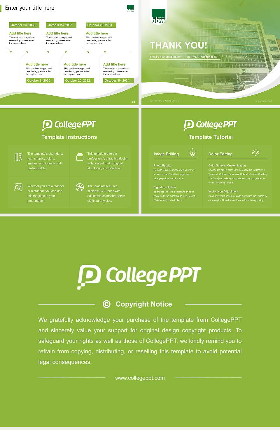 bbw University of Applied Sciences Lecture Sharing and Networking Event PPT Template4:3 ratio PPT effect preview image4