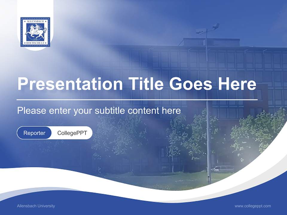 Allensbach University Lecture Sharing and Networking Event PPT Template4:3 ratio PPT effect preview image4