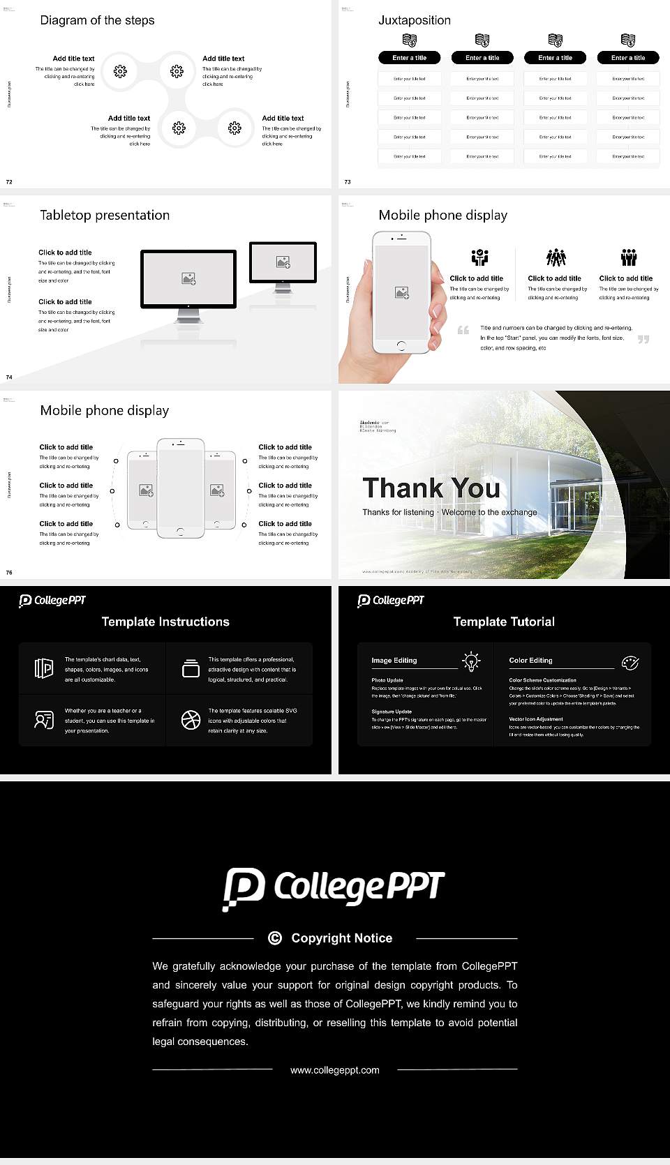 Academy of Fine Arts Nuremberg Competition/Entrepreneurship Contest PPT Template16:9 ratio PPT effect preview image9