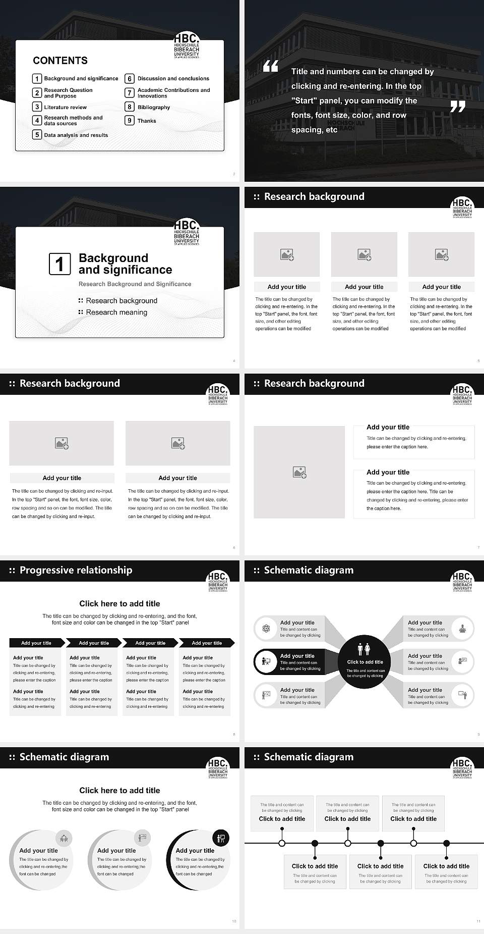 Biberach University of Applied Sciences Graduation Thesis Defense PPT Template4:3 ratio PPT effect preview image2