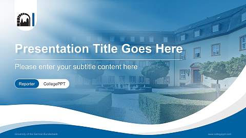 University of the German Bundesbank Lecture Sharing and Networking Event PPT Template