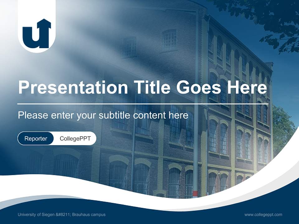 University of Siegen – Brauhaus campus Lecture Sharing and Networking Event PPT Template4:3 ratio PPT effect preview image4