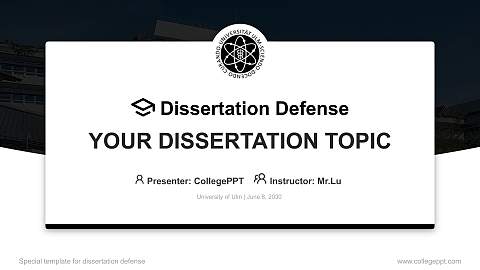 University of Ulm Graduation Thesis Defense PPT Template