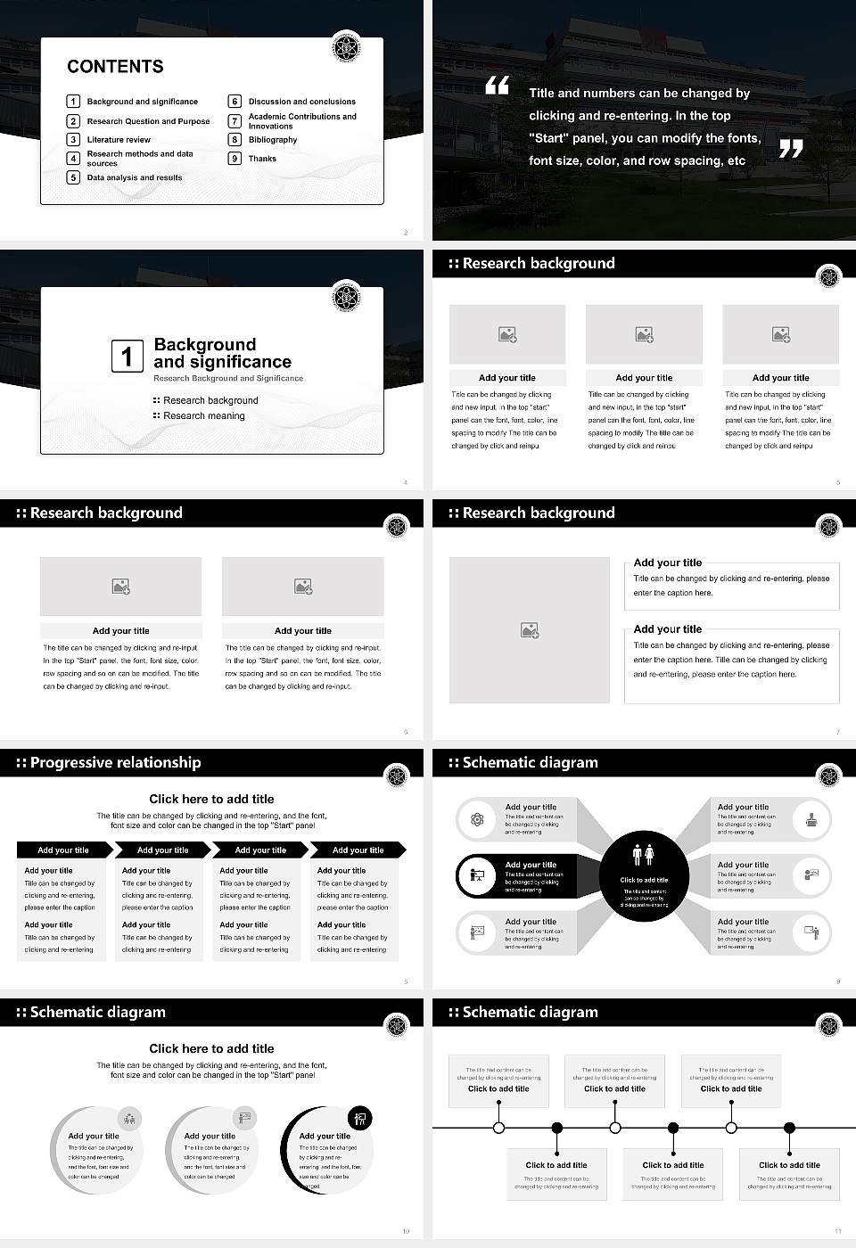 University of Ulm Graduation Thesis Defense PPT Template16:9 ratio PPT effect preview image2