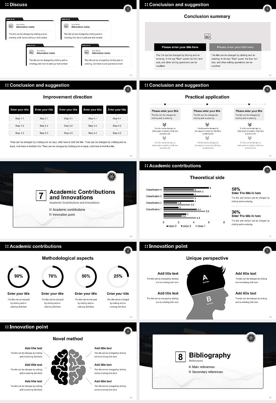 University of Ulm Graduation Thesis Defense PPT Template16:9 ratio PPT effect preview image6
