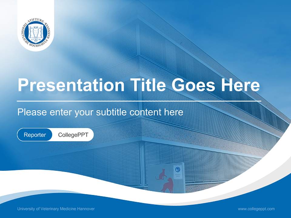 University of Veterinary Medicine Hannover Lecture Sharing and Networking Event PPT Template4:3 ratio PPT effect preview image4