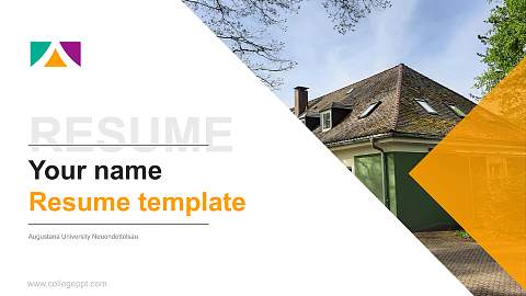 Augustana University Neuendettelsau Resume PPT Template