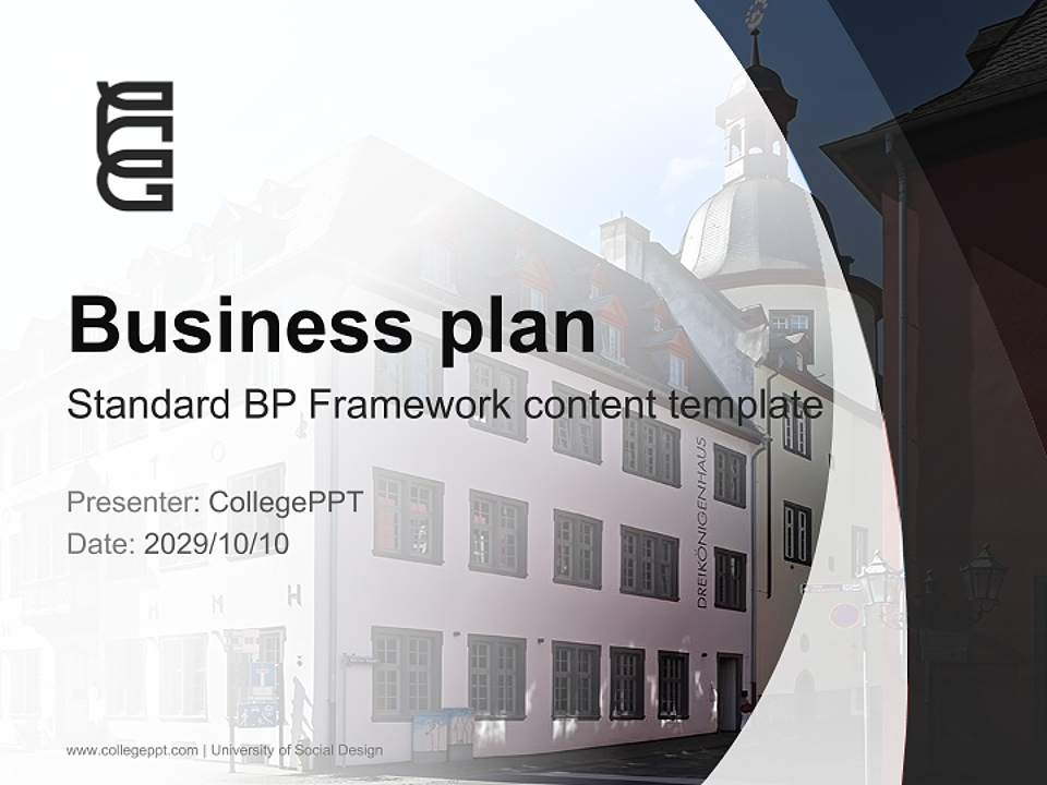 University of Social Design Competition/Entrepreneurship Contest PPT Template4:3 ratio PPT effect preview image9