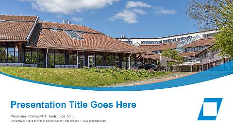 University of Public Service in Bavaria – Hof campus Course/Courseware Creation PPT Template