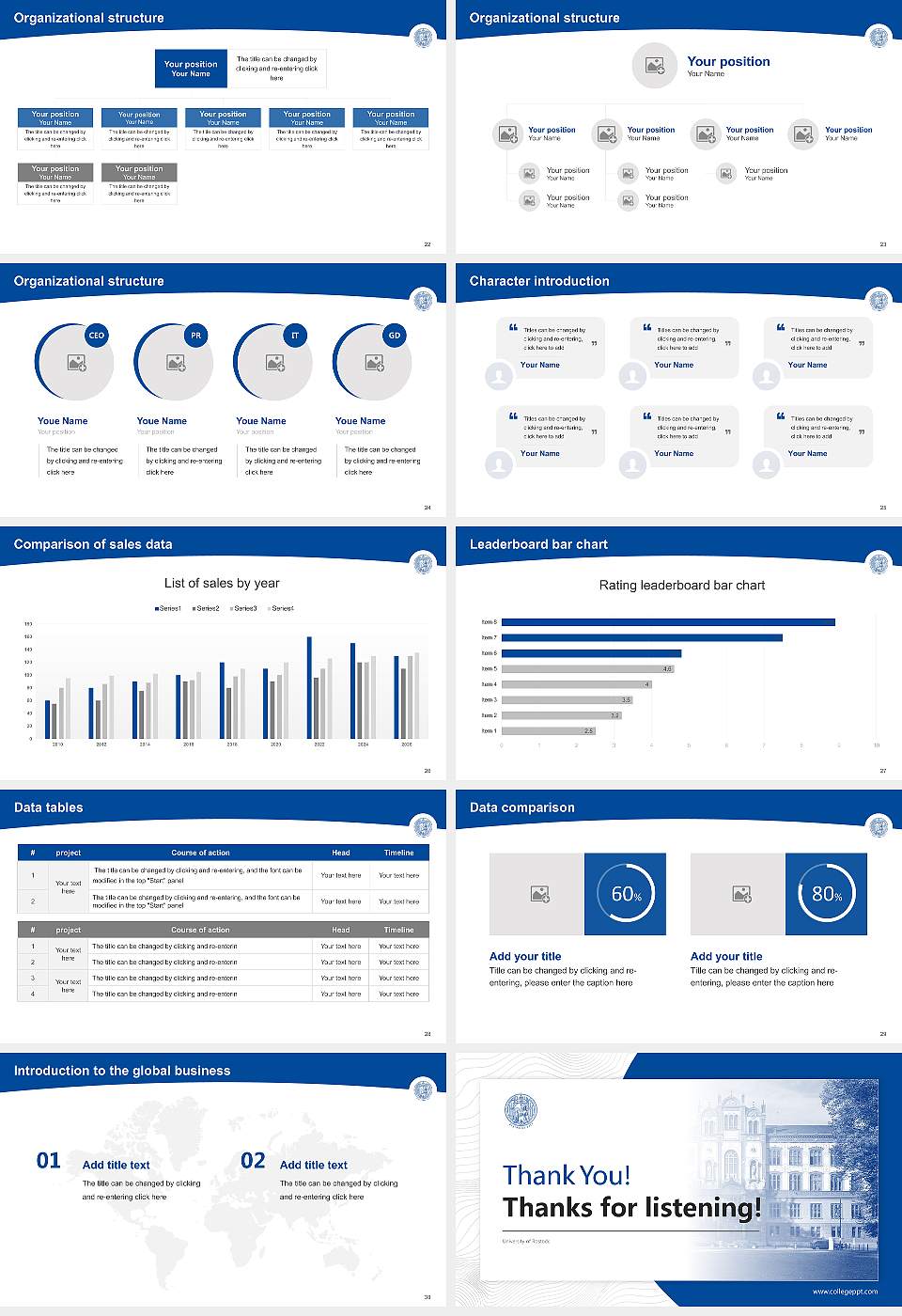 University of Rostock Academic Presentation/Research Findings Report PPT Template16:9 ratio PPT effect preview image4
