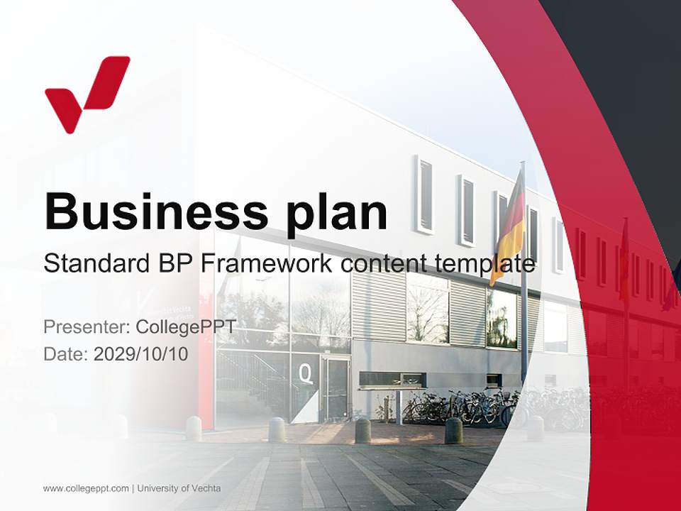 University of Vechta Competition/Entrepreneurship Contest PPT Template4:3 ratio PPT effect preview image9