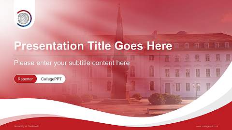 University of Greifswald Lecture Sharing and Networking Event PPT Template