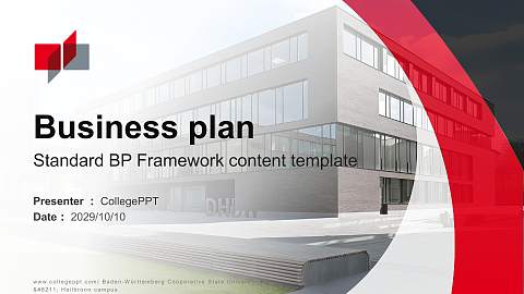 Baden-Württemberg Cooperative State University – Heilbronn campus Competition/Entrepreneurship Contest PPT Template