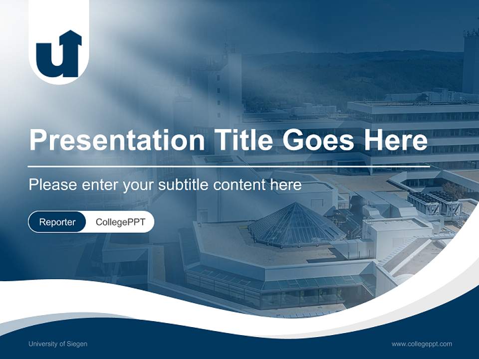 University of Siegen Lecture Sharing and Networking Event PPT Template4:3 ratio PPT effect preview image4