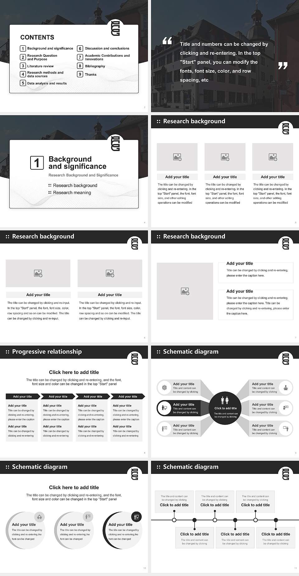 University of Social Design Graduation Thesis Defense PPT Template4:3 ratio PPT effect preview image2