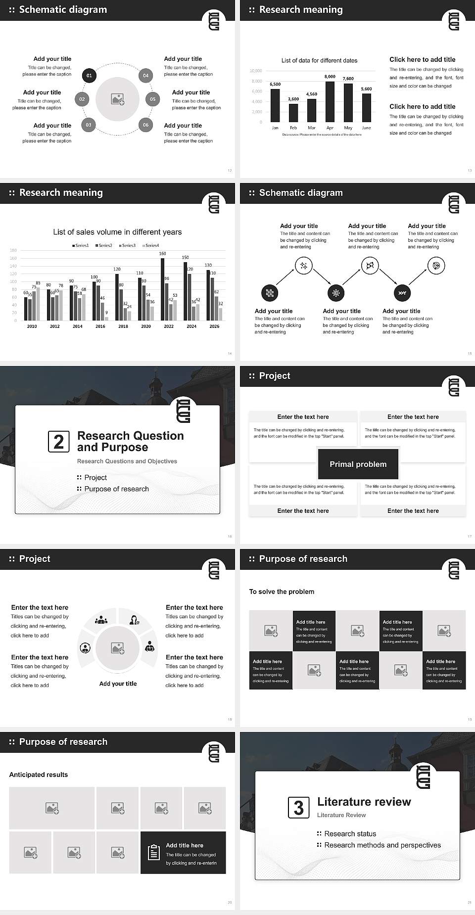 University of Social Design Graduation Thesis Defense PPT Template4:3 ratio PPT effect preview image3