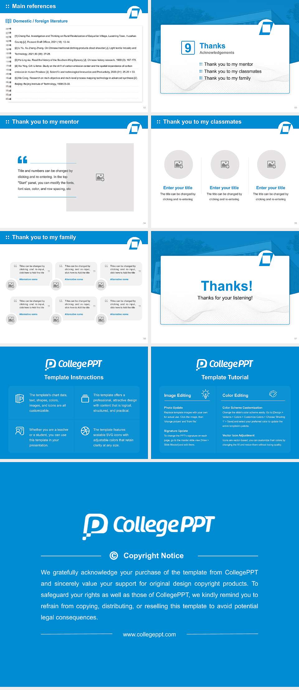 University of Public Service in Bavaria – Starnberg campus Graduation Thesis Defense PPT Template4:3 ratio PPT effect preview image7