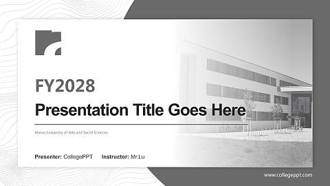 Alanus University of Arts and Social Sciences Academic Presentation/Research Findings Report PPT Template
