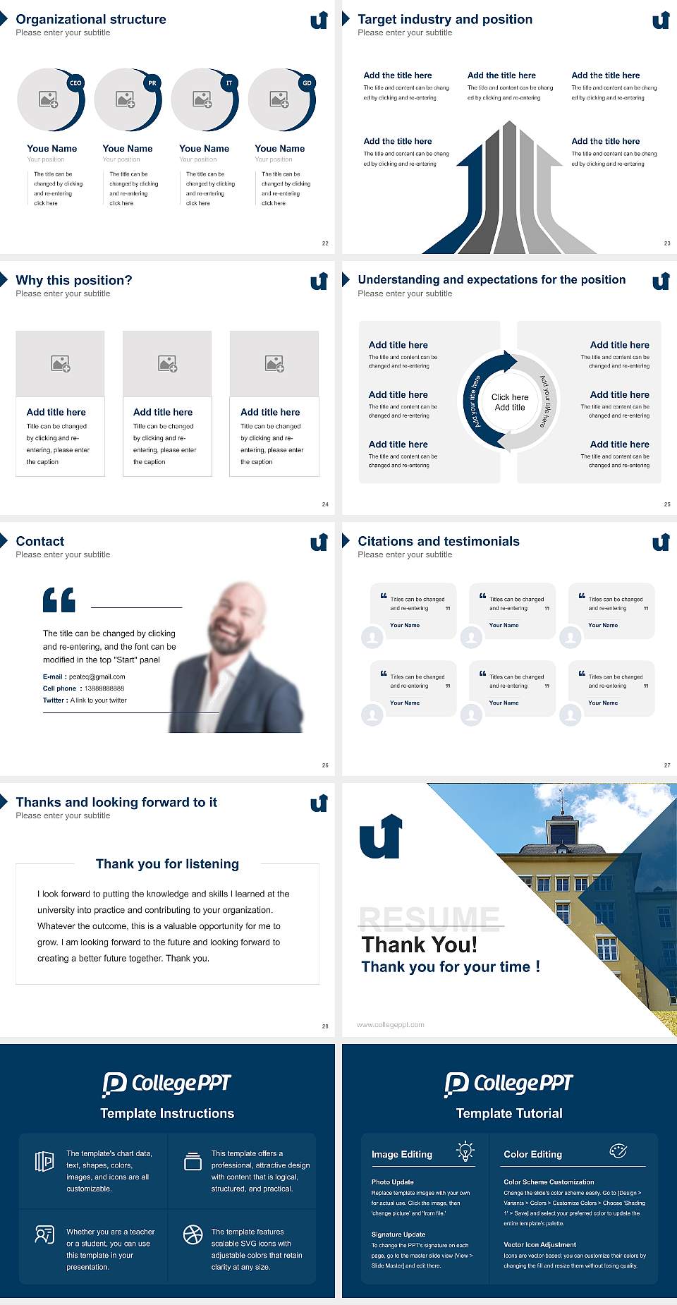 University of Siegen – Emmy Noether campus Resume PPT Template4:3 ratio PPT effect preview image4