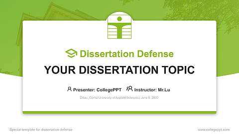 Zittau_Görlitz University of Applied Sciences Graduation Thesis Defense PPT Template