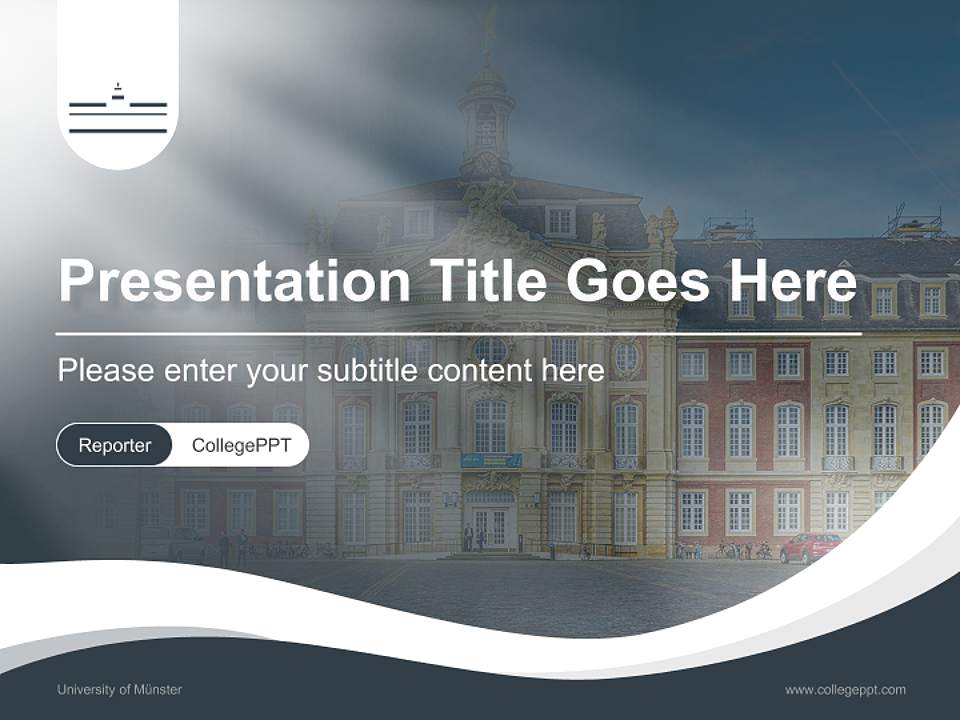 University of Münster Lecture Sharing and Networking Event PPT Template4:3 ratio PPT effect preview image4