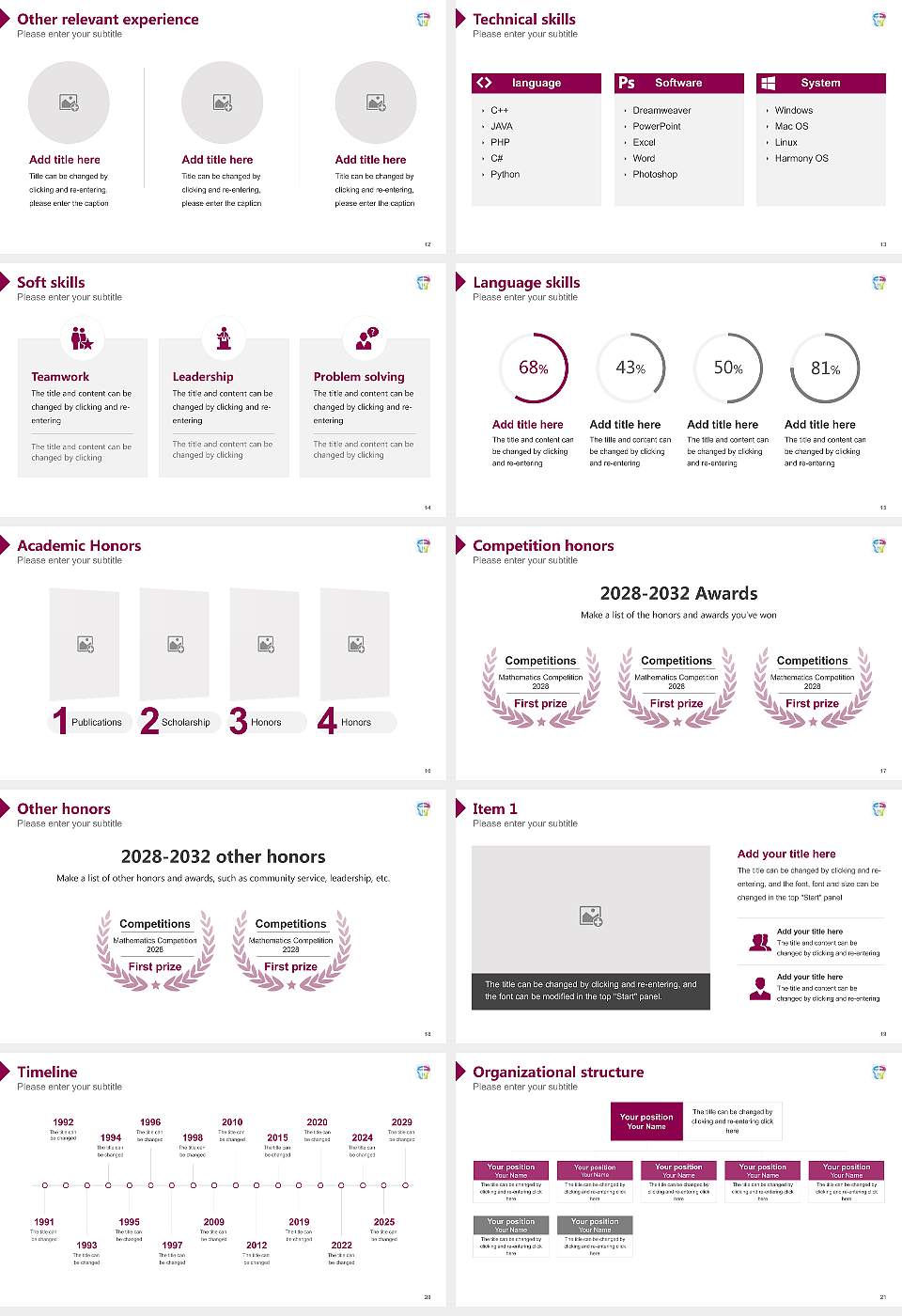 APOLLON University of Health Economics Resume PPT Template16:9 ratio PPT effect preview image3