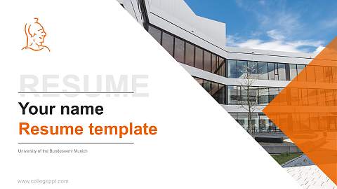 University of the Bundeswehr Munich Resume PPT Template
