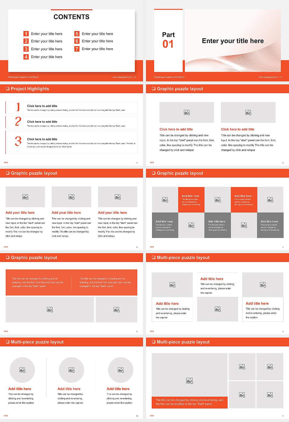 Weißensee Academy of Art Berlin General PPT Template16:9 ratio PPT effect preview image2