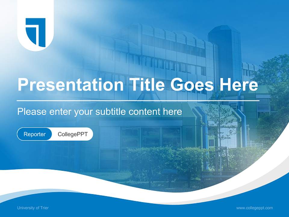 University of Trier Lecture Sharing and Networking Event PPT Template4:3 ratio PPT effect preview image4