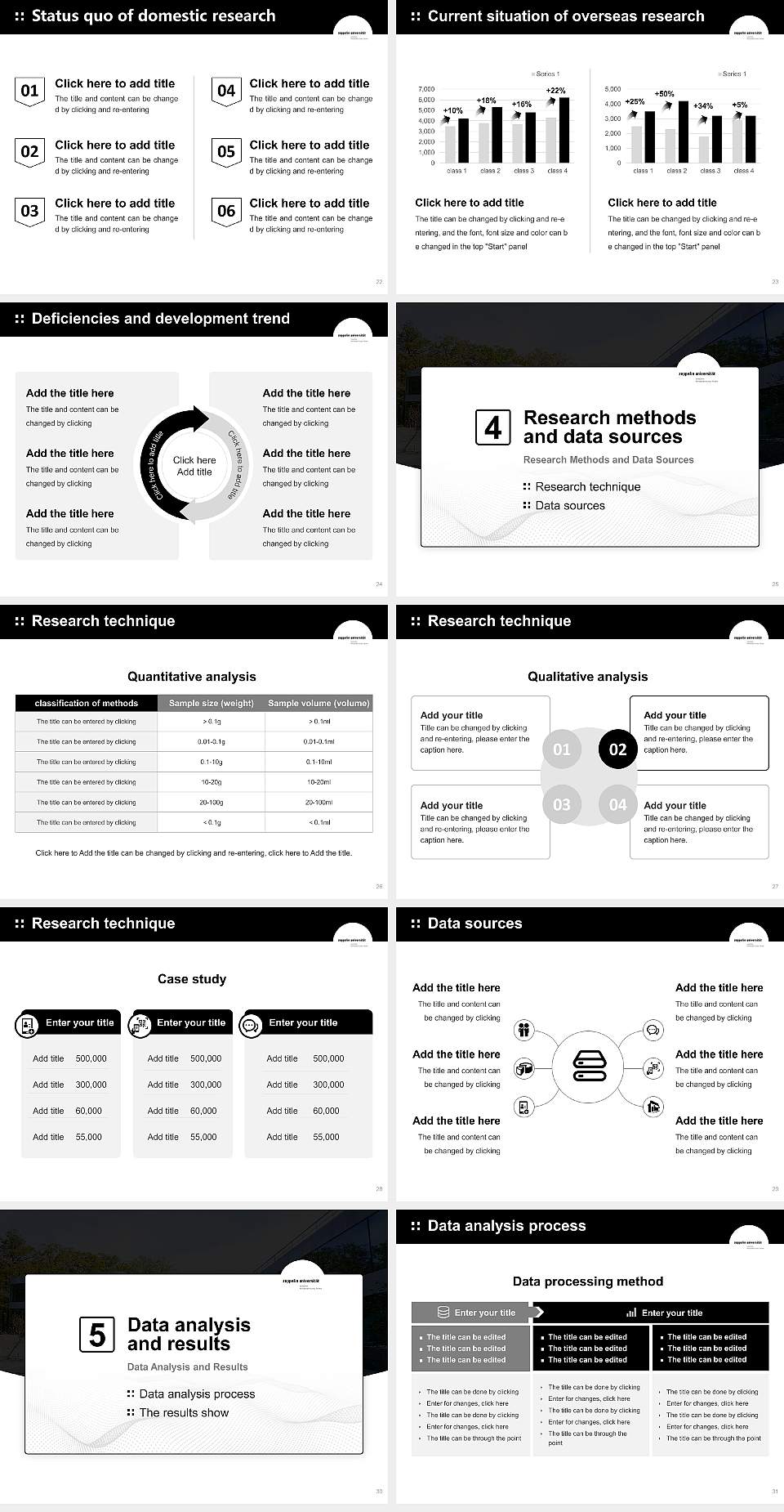 Zeppelin University Graduation Thesis Defense PPT Template4:3 ratio PPT effect preview image4