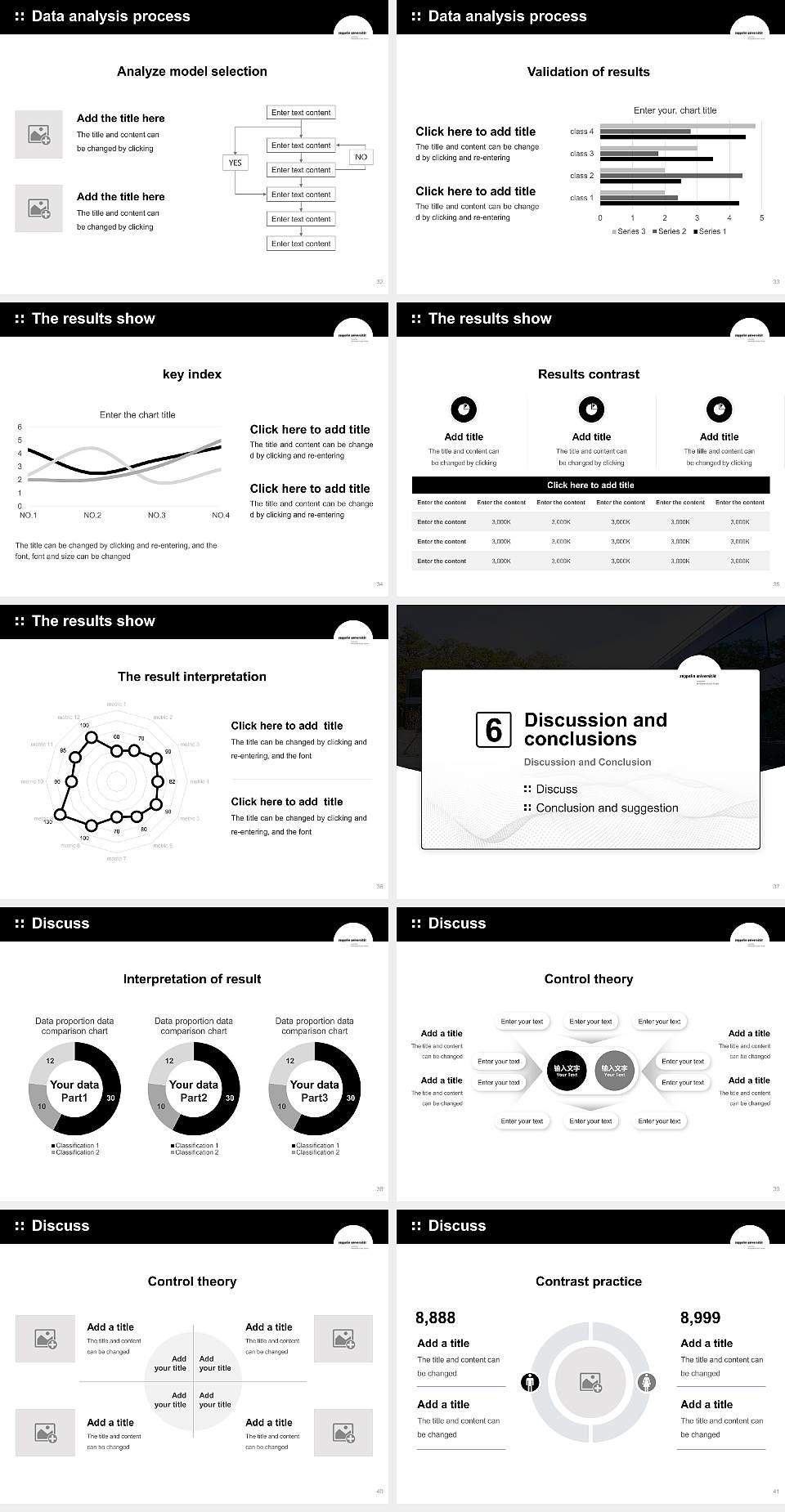 Zeppelin University Graduation Thesis Defense PPT Template4:3 ratio PPT effect preview image5