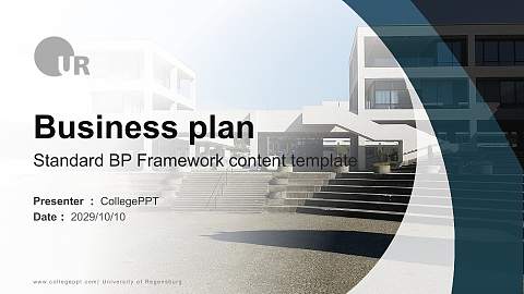 University of Regensburg Competition/Entrepreneurship Contest PPT Template