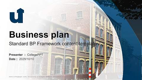 University of Siegen – Brauhaus campus Competition/Entrepreneurship Contest PPT Template