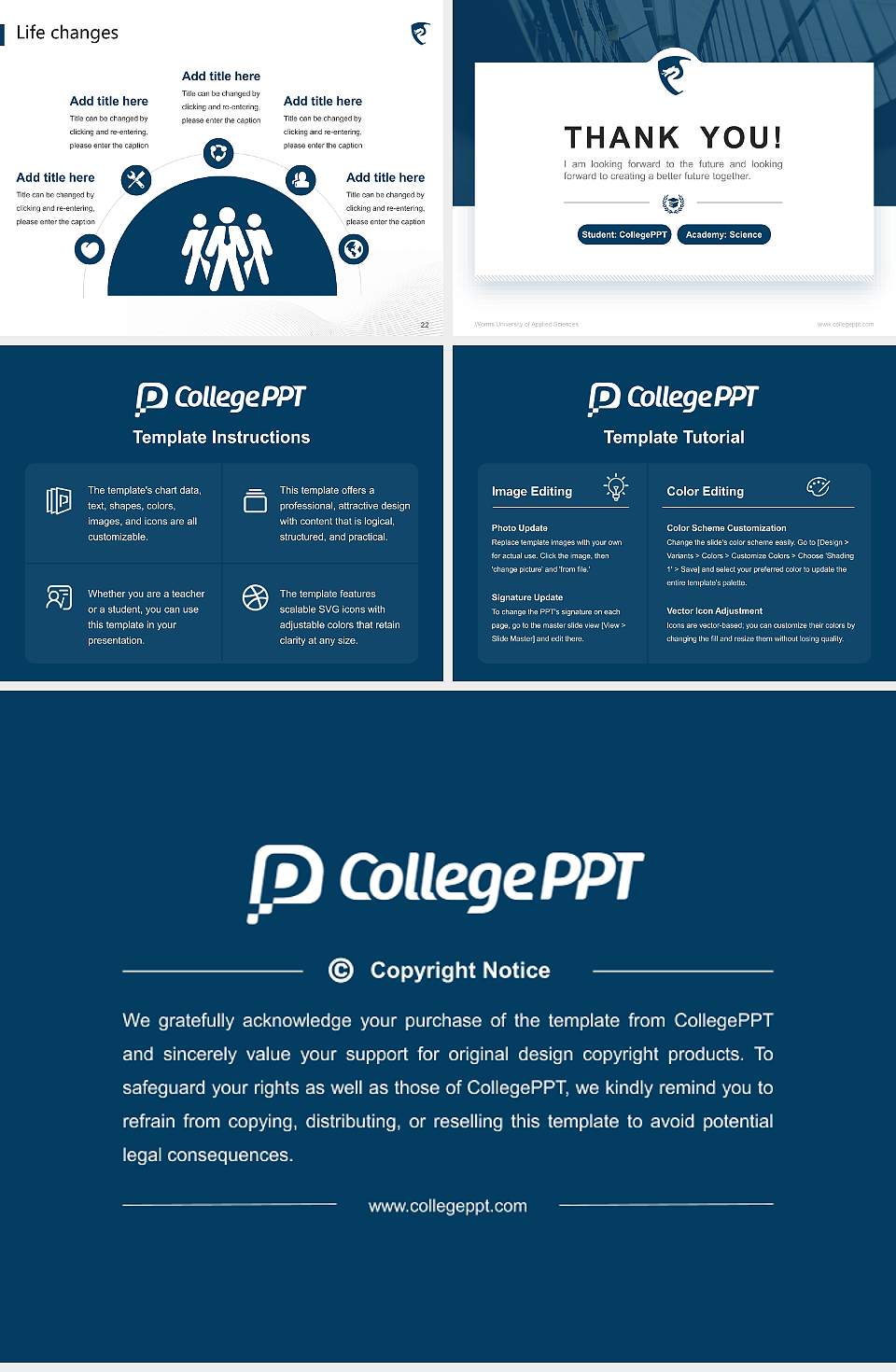Worms University of Applied Sciences National Scholarship Defense PPT Template4:3 ratio PPT effect preview image4