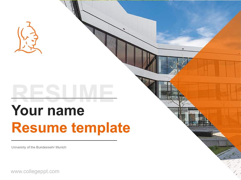 University of the Bundeswehr Munich Resume PPT Template4:3 ratio PPT effect preview image5