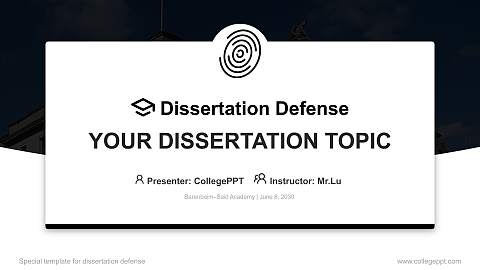 Barenboim–Said Academy Graduation Thesis Defense PPT Template