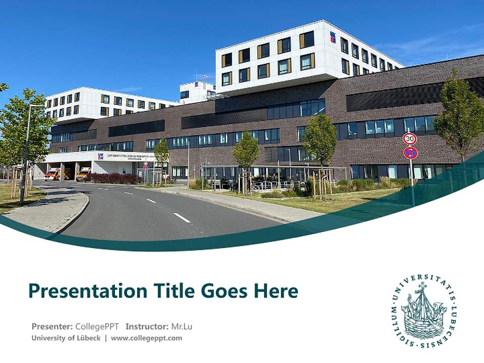 University of Lübeck Course/Courseware Creation PPT Template4:3 ratio PPT effect preview image5