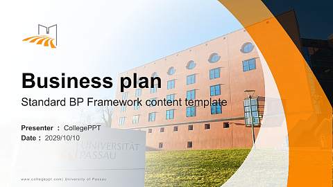 University of Passau Competition/Entrepreneurship Contest PPT Template