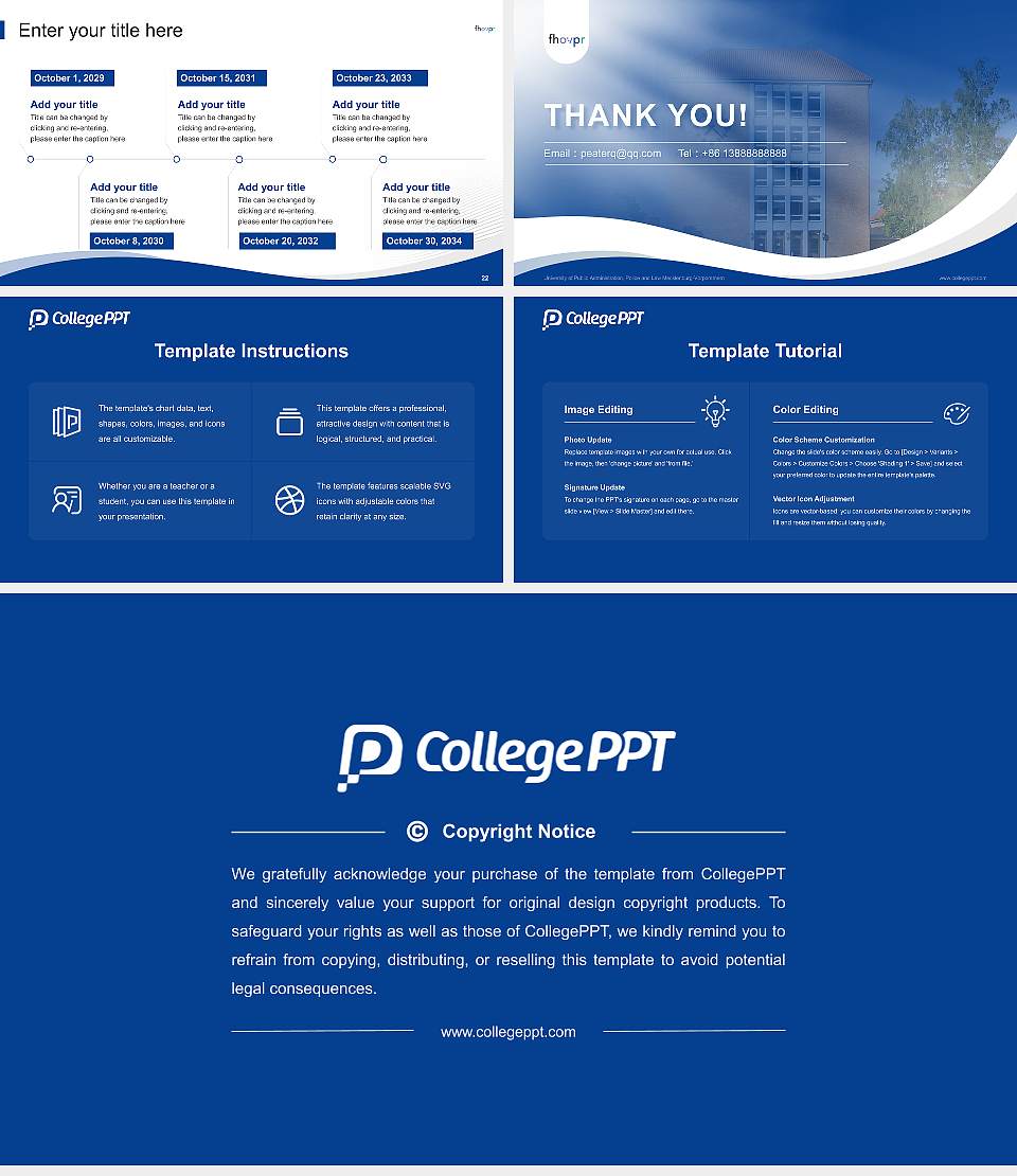 University of Public Administration, Police and Law Mecklenburg-Vorpommern Lecture Sharing and Networking Event PPT Template16:9 ratio PPT effect preview image4