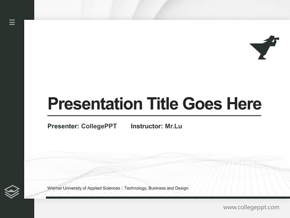 Wismar University of Applied Sciences：Technology, Business and Design Thesis Proposal/Graduation Defense PPT Template4:3 ratio PPT effect preview image5