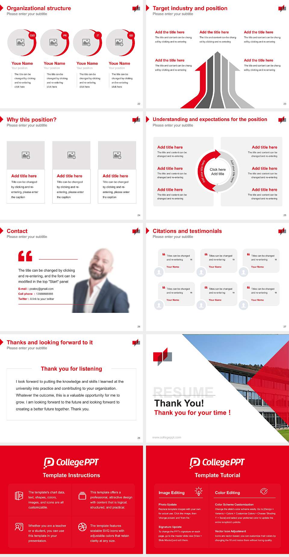 Baden-Württemberg Cooperative State University – Horb campus Resume PPT Template4:3 ratio PPT effect preview image4