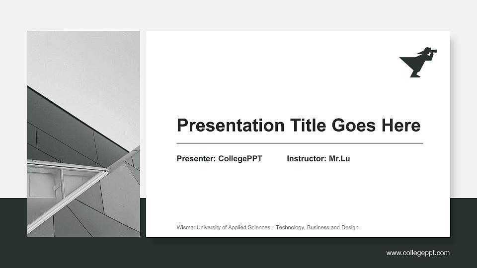 Wismar University of Applied Sciences：Technology, Business and Design General PPT Template16:9 ratio PPT effect preview image