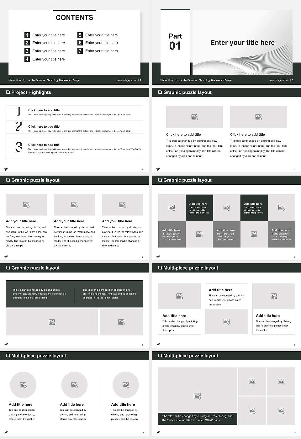 Wismar University of Applied Sciences：Technology, Business and Design General PPT Template16:9 ratio PPT effect preview image2